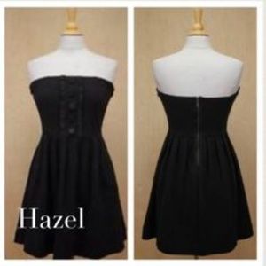 Strapless Little black dress. LBD Hazel Size Large